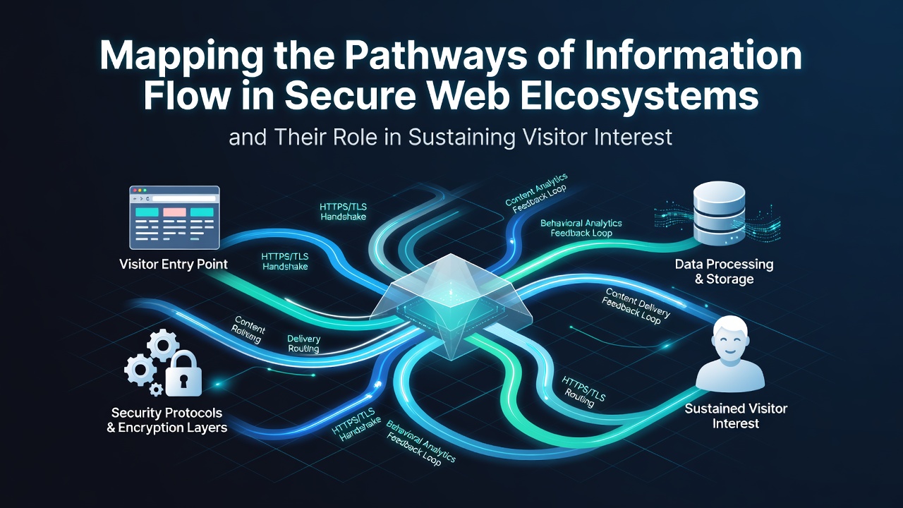 Mapping the Pathways of Information Flow in Secure Web Ecosystems and Their Role in Sustaining Visitor Interest