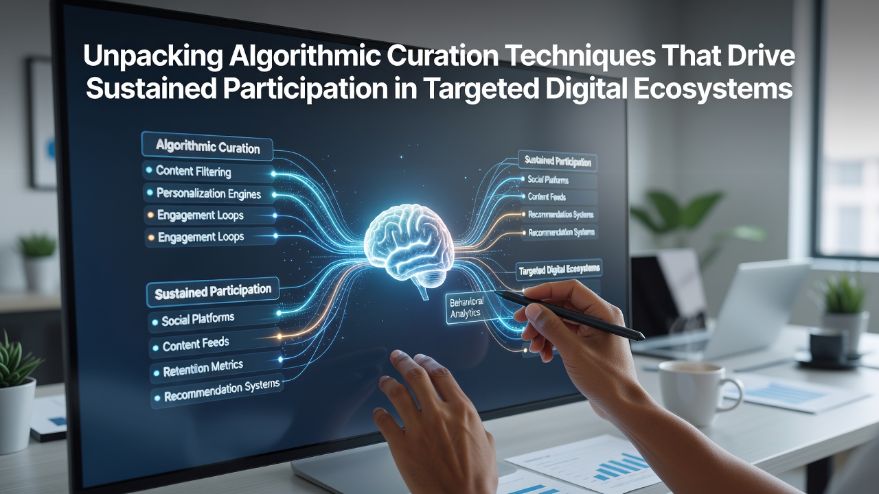 Unpacking Algorithmic Curation Techniques That Drive Sustained Participation in Targeted Digital Ecosystems